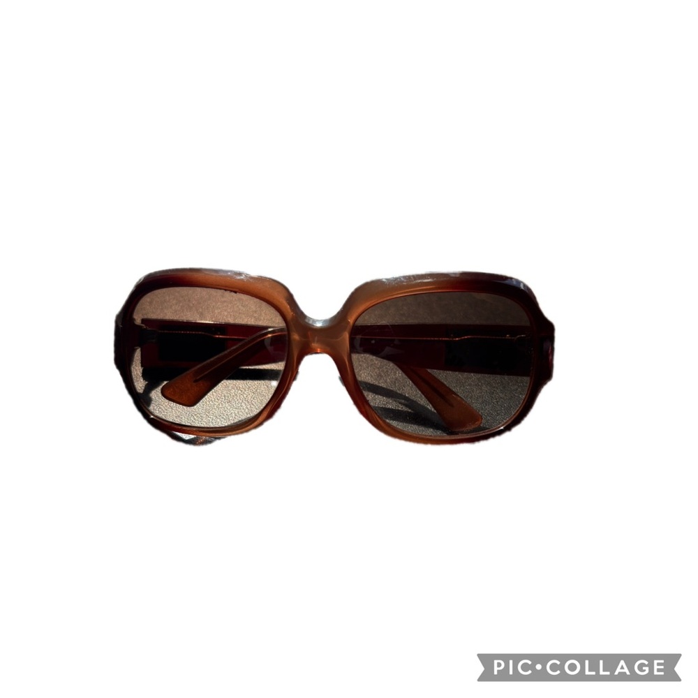 Fendi Brown and Gold Oversized Sunglasses